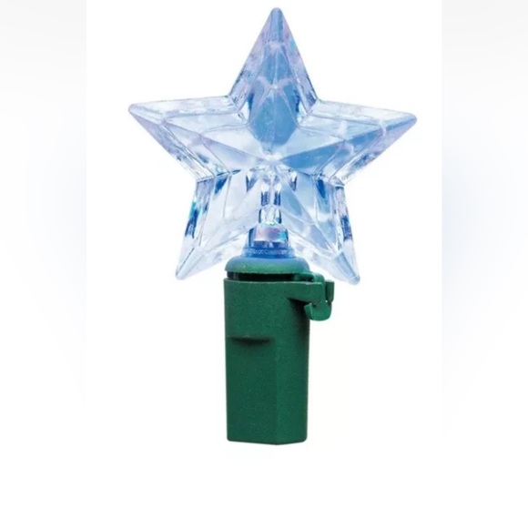 Set of 2 Holiday Time 20 Cool White to Blue STAR Color Changing LED Lights - Picture 6 of 7